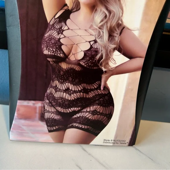 Queen Fishnet black Lingerie dress - Picture 10 of 10